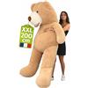 bananair - Orso Peluche Gigante 200cm - Fabbricato in Francia, Certificato CE - Morbido e Soffice, Abbracci Garantiti - Orsacchiotto di Peluche Grande Perfetto per Compleanni e Altre Celebrazioni