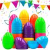 Generico Uova Di Pasqua Colorate - Set Di 50 Pezzi Vuoti Riempibili, Guscio Di Uva Luminose In Per Decorazioni Pasquali | Giocattoli A Per Bambini Caccia Alle Uova Festa Scuola Casa