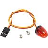 KEEDA 5 modalità LED luci della polizia rotante lampeggiante lampada per 1/8 1/10 RC modelli camion cingolato breve corso auto CC01 D90 SCX10 HSP (rosso)