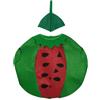 Generic Costume da frragola per Bambini, Costume Carnevalle Bambini Adorabile Vestito Intero Morbido con Cappuccio a Forma di frragola per Feste di Compleanno e Giochi (Green-6, One Size)