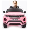 BabyCar Range Rover Evoque | Macchina per Bambini Elettrica Telecomandata 12V 2 Motori 35W | Auto Elettrica per Bambini 2 Posti | Sedile Pelle, Porte Apribili, USB | Licenza Ufficiale | Rosa, MP3