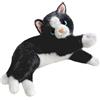 SZLIFE Realistico Peluche a Forma di Gatto, Bambola per Bambini, Regalo di Cartone Animato, Morbido e Realistico, per Divano, Camera da Letto, casa, Auto, Nero
