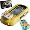Cemssitu Steer Joy Driving Simulator for Kids, Car Racing Adventure Toy with Steering Wheel, Steering Wheel Toy with Music and Vehicle Sound Effects, Driving Games for Boys Girls Ages 3 and Above (Yellow)