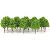 Oshhni Lotto di 20 Pezzi di Albero Modello Paesaggio per Modellismo Ferroviario Scala N 7,5 Cm