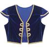 Sxiwei Bambini Ragazzi Costume Medievale Tops Favola Tagli Gilet Giubbotto Principe Arabo Giacche Cosplay Blu reale 7-8 anni