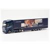 Herpa modello di camion Mercedes-Benz Actros Gigaspace verkl. Koffer-Sattelzug Lufthansa, in scala 1:87, pezzo da collezione, modello tedesco, statuetta plastica