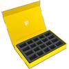 Feldherr Magnetic Box Giallo Compatibile con 20 Miniature più Piccole