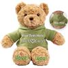 JABECODIFA Orsacchiotto Personalizzato con Testo Foto regalo Orsetto di Peluche per Natale Compleanno San Valentino Anniversario (26cm)