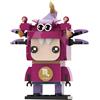 Sherwood Store Minifigure segni zodiacali - Brick Doolz with big head - compatibili mattoncini come Sluban, Wange, Cogo e principali marche da 73 pz (SCORPIONE)