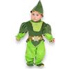 KORAT - Costume Peter Pan Neonato 3/6-13/18 Mesi - Travestimento Carnevale con Cappello Casacca Cintura Pantalone e Copriscarpette - Costume Fiaba Design Italiano per Bambini (13/18 Mesi)