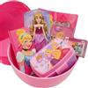 Jolly gift toy Uovo di Pasqua Giocattolo Principesse Rosa 40 cm - Pasqualone Bambina Pasqua 2026 con 5 Sorprese Garantite (Bambola Principessa, Diario 10 Mesi, Set merenda) Senza Cioccolato
