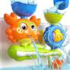 JIIENO Giocattolo da bagno per bambini da 1 a 3 anni: a partire da 1 anno, gioco d'acqua, granchio per vasca da bagno e attività all'aperto, giocattolo educativo per bambini, compleanno, regalo per nascita