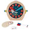 Janod - Essentiel - Imparare L'Ora - Gioco Educativo in Legno per La Prima Infanzia - Apprendimento dei Numeri e delle Operazioni - 22 Accessori Inclusi - Pittura Ad Acqua - dai 5 Anni in su, J05076
