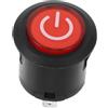YARNOW Pulsante di Avviamento Rosso per Giocattoli Elettrici, Ricambio | Metallo Plastico, Finitura Lucida e Installazione Semplice, Interruttore a Pulsante per Lampada