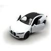 Toi-Toys Welly Modellino auto BMW M4 G82 Sport Coupe, auto in miniatura, scala 1:39 / L 12cm, bianco