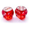 BESCON DICE Bescon Professional Precision Dice Round Corner 9/16 (14.3mm) with Random Serial Number, Precision Cut Dice 14.3MM Gem Red, 2pcs Set