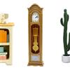 Jukeoiu Orologio A Pendolo Per Casa Delle Bambole,Decorazione Vintage In 1 12 - Orologio a Piede per Arredamento Case di Bambole | Per Casa Ufficio Scrivania Soggiorno Camera Da Camera Dei Bambini
