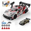 Meiurlex RC Drift Car Modell, auto da corsa telecomandata 1:24, 30km/h 4WD, 2,4 GHz, mini auto RC con luci LED, giocattolo auto regalo per principianti