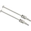 ZIBOXI 2 pezzi HSP 102015 106015 108015 albero di trasmissione Dogbone CVD adatto for HSP for Redcat 1/10 RC Car 94102 94103 94123 94177 94106 94107 94111 94108(85.5MM silver)