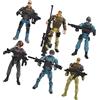 ibasenice Set 6 Pezzi Soldatini Militari in Plastica con Braccia e Gambe Mobili, Modelli di Forze Speciali Educativi e Creativi per Ragazzo Ragazza, Giocattoli Militari Interattivi