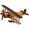 DuskHaven Ornamentale in Legno, Modello di Aereo Artigianale, Aereo Vintage Decorativo da Collezione per Ufficio, Stile C