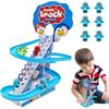 Generico Set di giocattoli con scivolo pinguini, giocattolo con scivolo elettrico - Giocattolo per pista da arrampicata su scale con | Primi giocattoli educativi con e musica per Halloween, rientro a scuola, N