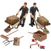 Toyvian Set 12 Pezzi Accessori Fattoria in Miniatura in Plastica per Decorazione Mini Garden e Mini Home, Figure Realistiche Dettagli Eccellenti per Esposizione e Fotografia