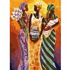 YU GONG FANG Puzzle da 1000 pezzi per adulti Arte africana Tre donne Puzzle ideale per il relax e la meditazione Gioco educativo
