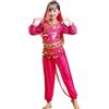 Generico Costume da Danza del Ventre Ragazza Performance Paillettes Abito da Ballo Costume da Danza Bambina Set per Halloween Carnevale Cosplay Ragazze del Ventre Costumi