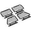 JOYSOG Rete protettiva per finestre in metallo RC per 1/18 TRX4M Land Rover Defender RC Crawler Car rimovibile (4 pezzi)