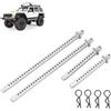 HERCHR 4pcs Colonna con Guscio per Auto RC, in Lega Anteriore in Alluminio Posteriore Anteriore Body esteso Post moun pilastro di Montaggio Regolabile con Pin per SCX10 90046 1/10