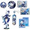 JUSONGKWCP Furina Figura Merch 6 Pezzi | Genshens Furina Portachiavi Distintivo Acrylic Stand Card | Decorazioni Per Scrivania