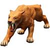 Generisch Smilodon - Giocattolo a forma di tigre con denti a sciabola, 15,5 cm, realistico in PVC, decorazione per la casa, didattici, fotografici, modello di apprendimento safari e giungla