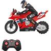 Goolsky Motocicletta acrobatica telecomandata Motocicletta acrobatica autobilanciante 1/6 Motocicletta telecomandata 2.4G Gira sul Posto/Bilanciamento autostabilizzante/Drift a 360° 3 batterie