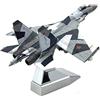 F Fityle 1/100 Sukhoi SU-35 Modello di Aereo da Caccia in Metallo con Decorazione del Supporto 22x14,5 Cm
