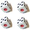 DELALO Set di 4 dadi Backgammon, 8 mm, dadi Backgammon piccoli, 8 mm, Tavla Zari (1 set)