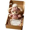 Generisch Plush Rabbit Doll - Cute Collectible Stuffed Toy for Gift Giving | Soft Plush Material with Greeting Card, Huggable Decorative Companion for Desk Sofa Car Kids Adults