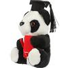 TOYANDONA Panda Peluche Con Cappello Da Dottore Morbido Per Adorabile Per Feste e Decorazioni Per e Adulti