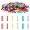 BENECREAT 156 pz Dado Rettangolare Vuoto, Pezzi Degli Scacchi In Acrilico Da 6 Colore per Realizzare Dadi Creativi, Oggetti di Scena per Giochi Da Tavolo, 25x5x5mm