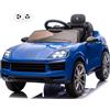 Mondial Toys Porsche Cayenne Macchina Elettrica per Bambini 12V con Telecomando Cintura a 3 Punti Fari a Led Bluetooth Auto Elettrica Full Optional (Blu)