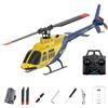 SHOYDID RC ERA A60 1/42 Scala RC Elicottero, 4-Channel Single Rotor Flybarless Mini RC Elicottero Modello con Flusso Ottico Altitude Hold, Giallo e Blu