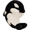 HOMEXYLYL Peluche a forma di orca, tenero animaletto di peluche a forma di orca, morbido e adorabile, regalo di Natale e compleanno for bambini.(Black)
