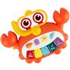 Gogogmee Giocattolo Musicale per Pianoforte Piccolo 3 Pezzi in Plastica | Design Cartoon, Portatile e Sicuro, per Ragazzo Ragazza e Ragazzi, Finitura Curata, senza Batterie