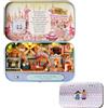 CHOOYIH Kit fai da te in miniatura per casa delle bambole, mini scatola di ferro in legno, modello teatro fatto a mano, modello di casa fai da te, per adolescenti e adulti, regalo (Candy Adventure)