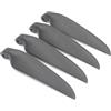 SPARKHOBBY Copertura per elica pieghevole in lega di alluminio argentata D28 D33 D38 D43 D48 mm diametro albero 3,0/3,17/4,0/5,0 mm per RC Glider fai da te (4 pezzi 9 x 6)