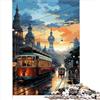 AITEXI Puzzle per la città dopo la pioggia Puzzle 1000 pezzi per adulti Cartone premium per adulti Puzzle educativo antistress per famiglie 1000 pezzi （26x38 cm）