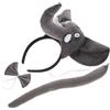 Toyvian Fascia E Coda Da Elefante Per Costumi Di Carnevale Per Bambini E Bambine Accessori E Oggetti Di Scena Per Feste E Celebrazioni