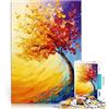 AITEXI puzzle 1000 pezzi per adulti Dipinto astratto di albero Difficile da completare ma divertente e umoristico gioco di sfida unico 75x50cm