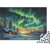 NQHXLRUDC Aurora boreale Puzzle 1000 Pezzi Mostra Difficoltà Materiali Legnosi Adulto 1000pcs (75x50cm)