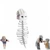Generico Spinosaurus Plush Dino Outfit, Costume da dinosauro di peluche Spinosaurus, costume da dinosauro con design scheletro 3D per Halloween, Carnevale e Feste divertente (116cm)
